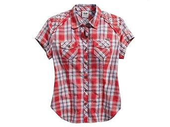 Harley Davidson Bluse RWB Plaid