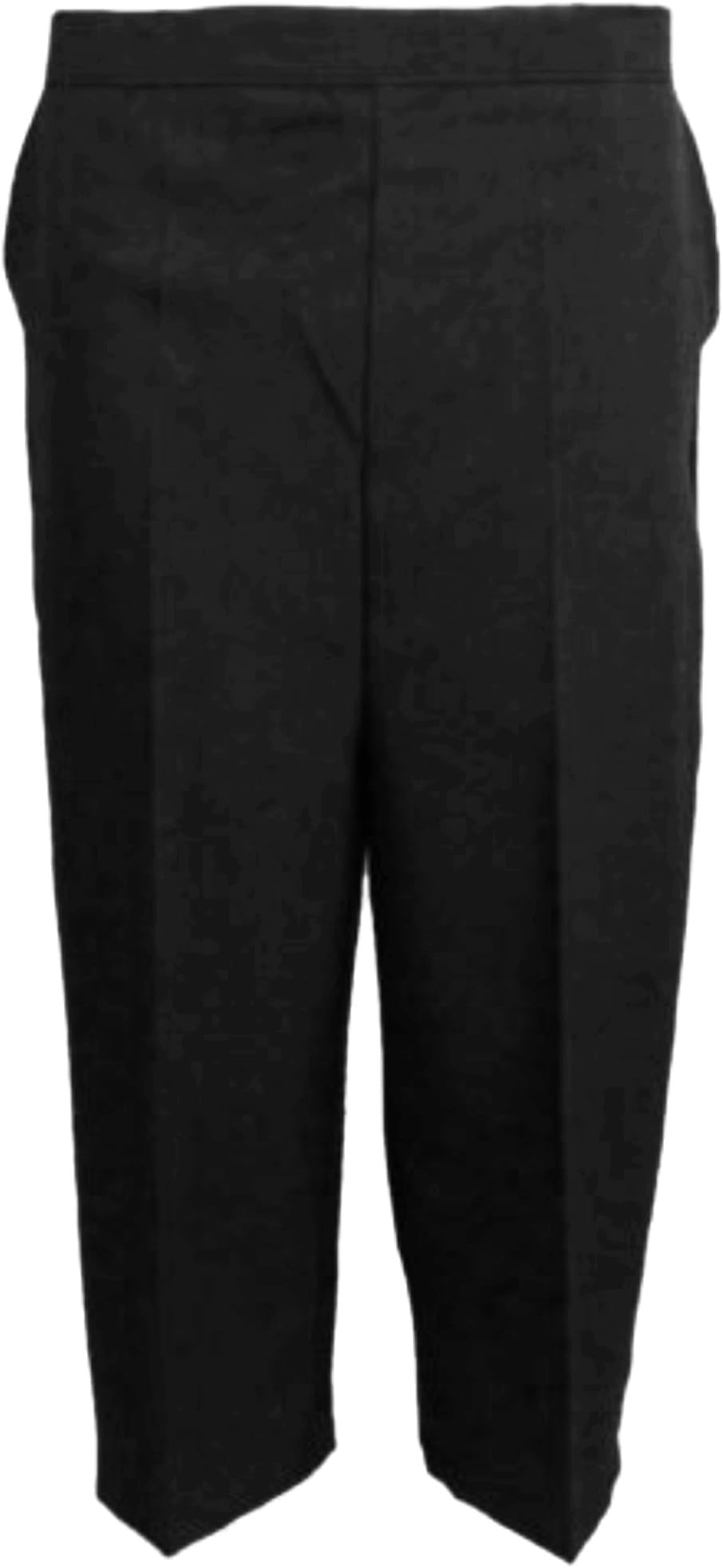 MyShoeStorePack of 2 Ladies Womens 3/4 Three Quarter Half Elasticated Trouser Plain Capri Cropped Stretch Trousers Plain ¾ Length Pants Summer Shorts Plus Big Sizes 10-24