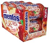 Mentos Pure Fresh Sugar-Free Chewing Gum with Xylitol, Honeycrisp Apple, Halloween Candy, Bulk, 50 Piece Bottle (Pack of 6)