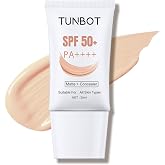 Tunbot Matte Foundation, Face Foundation Makeup, Concealer SPF 50 | Full Coverage Foundation, Color Changing Foundation, Waterproof Long Lasting foundation, Sunscreen Evens Skin Tone, 30ml