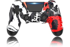 YUYIU 【Upgraded Wireless Controller for Ps4 Remote Plays-tation 4/Slim/Pro/PC, Wireless Controller with Headphone Jack Touch 