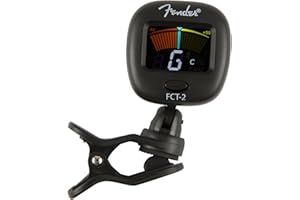 Fender FCT-2 Professional Multi-Instrument Clip-On Tuner for Guitar, Bass, Ukulele, and Violin