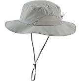 Home Prefer UPF50+ Mens Sun Hat Wide Brim Fishing Hat for Men UV Protection Womens Beach Bucket Hat for Golf Hiking Gardening