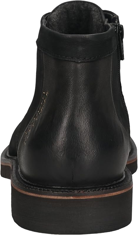 Herren Schlupfstiefel, Männer Stiefel Kaltfutter,kaltgefüttert,Winterstiefel,Winterschuhe,uebergangsschuhe,Black/Black (1010),43 EU/EU UK