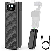 Battery Handle with Digital Display Compatible with DJI Osmo Pocket 3 Creator Combo, 5000mAh 22.5W Fast Charging Pocket 3 Pow