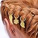 PP OPOUNT 229 Pieces Dreadlocks Beads DIY Hair Braid Accessories with Braid Rings Hair Hoops, Dreadlocks Beads, Hair Clips and Natural Painted Wood Beads for Hair Decoration