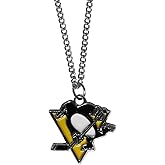 NHL Siskiyou Sports Fan Shop Pittsburgh Penguins Chain Necklace with Small Charm 22 inch Team Color