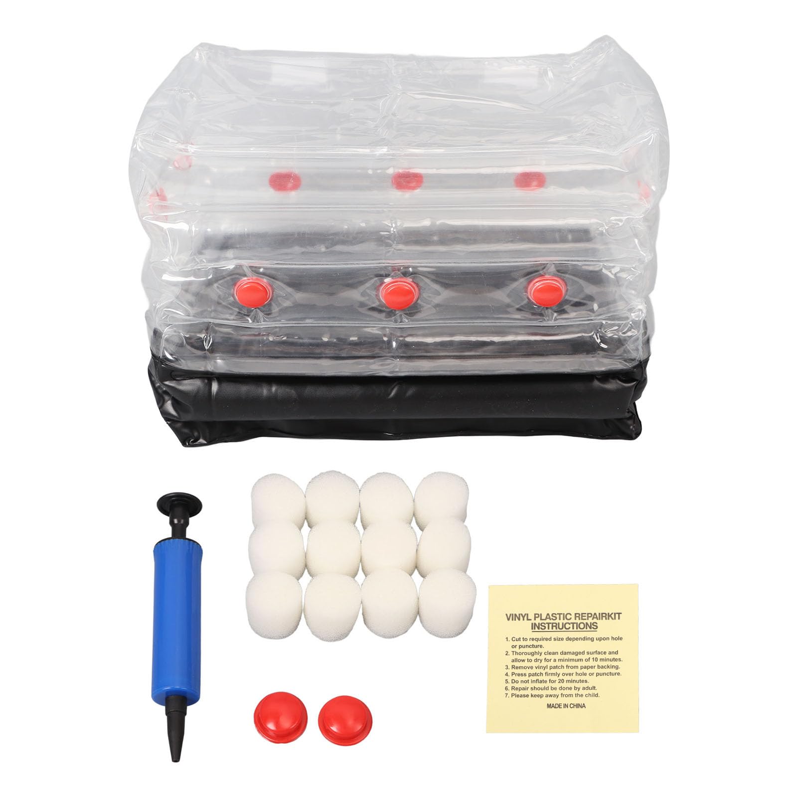 Mushroom Monotub Kit, 18.1x9.4x11in Inflatable Monotube Mushroom Box Monotubs for Mushrooms, Inflatable Mushroom Grow Kit for Indoor Home Mushroom Growing Container