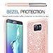 Galaxy S6 Edge Plus Case (not fit S6 Edge) with 3D PTE Screen Protector [2 Pack], LeYi Girls Women Glitter Heavy Duty Scratch-proof Protective Phone Case for Samsung Galaxy S6 Edge Plus + TP Rose Gold