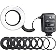 Godox ML-150II Macro Ring Flash Light GN12 with 8 Lens Adapter Rings for Canon Nikon Pentax Olympus DSLR Cameras