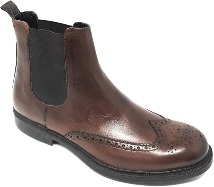 6Punto9 Herren-Stiefeletten, hergestellt in Italien, 6505, Farbe Braun