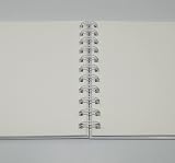 Sixstore Kraft Scrapbook Album Square 20x20cm 50 Sheets Ribbon Brown view 2