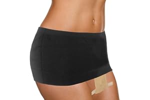 JRAIYBZ Ostomy/Hernia Support Garment Ostomy Wrap Ostomy Bag Cover Ostomy Belt Colostomy Garments for Ostomy Bag (Black, M-L)