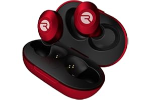 Raycon The Everyday Bluetooth Wireless Earbuds with Microphone- Stereo Sound in-Ear Bluetooth Headset True Wireless Earbuds 32 Hours Playtime (Matte Red)