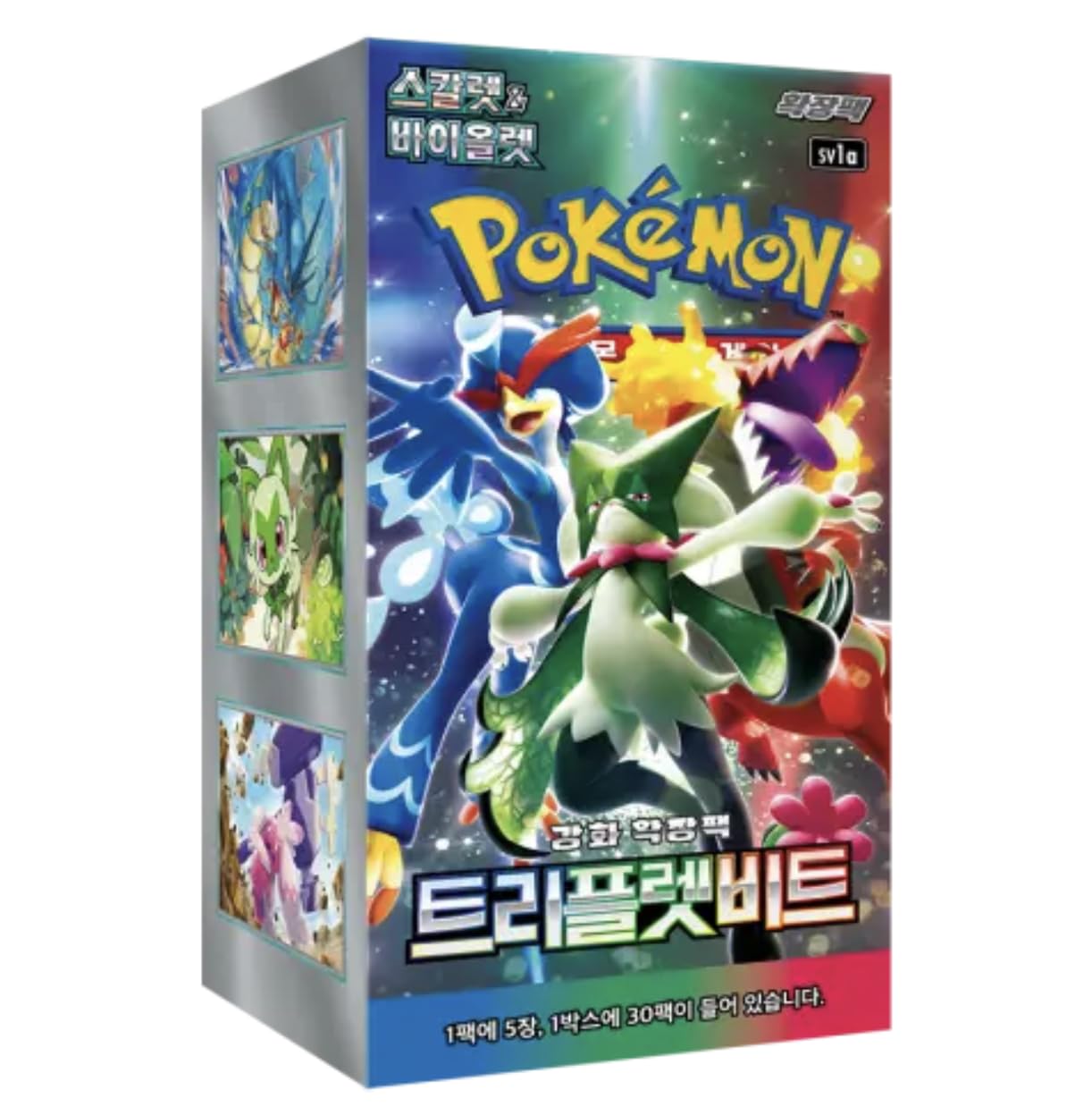 Pokemon Triplet Beat EX SV1a Korean Booster Box (30 Packs) | Scarlet & Violet Korean | 5 Cards Per Pack | Titan Authenticated