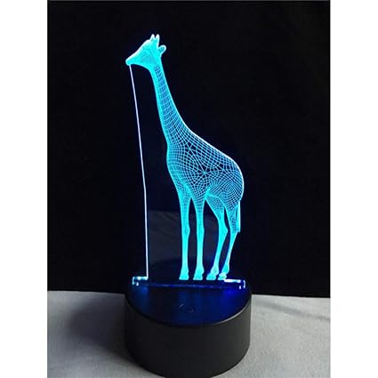 Amazon Com Swpyd 3d Night Light Animal Giraffe 3d Usb Led
