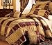 KingLinen Maroon Jewel Patchwork Curtain Set w/Valance