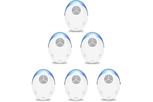 VIATIA Ultrasonic Pest Repeller, 6 Pack Pest Repellent Ultrasonic Plug in, Insect Repellent Indoor Electronic Bug Repellent Plug in for Mosquitos, Ants, Roaches, Bug, Mouse