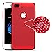 iPhone 7 Plus Case, WLKSAM [Screen Protector Included] Stylish Ultra Slim Anti-Scratch Shockproof Hard Heat Radition Lightweight Case for iPhone 7 Plus Apple Cover Accessiess (Red)