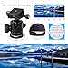 TRIPLE TREE tripod Ball Head,360 Degrees Rotation for Canon Sony Nikon DSLR Cameras, Tripod and Monopod, Maximum Load 17.6 Lbs, Two 1/4