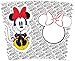 Tervis 1228030 Disney - Minnie Mouse Name Pattern Tumbler with Wrap and Red with Gray Lid 24oz Water Bottle, Clear