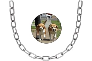 EKUNBUY Stainless Steel Link Chain, 304 Stainless Steel Link Proof Coil Chain Heavy Duty Chains Cable Safty Towing Chain for Trailer Swing Hanging Anti-Theft (5/32in-16.4ft)