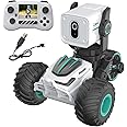 RC Truck with 720P HD Camera, Off-Road Remote Control Truck High Speed RC Vehicle Toy for Toddlers Kids White