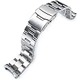 MiLTAT Watch Band for Seiko SKX007 SKX009 7002, Super-O 22mm Tapered to 20mm Clasp