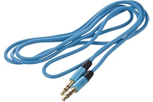 Cenroelon 3.5mm Auxiliary Aux Male to Male Stereo Cord Audio Cable for PC for MP3 Car (Blue)