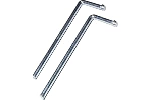 FURZEQIFA 2 Pack Exhaust Hanger rods 3/8" x 9.5 inchs 90 Degree Universal Weld in Hanger Rods