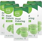 Amazon Fresh, Green Food Coloring, 1 Fl Oz (Previously Happy Belly, Packaging May Vary) (Pack of 5)