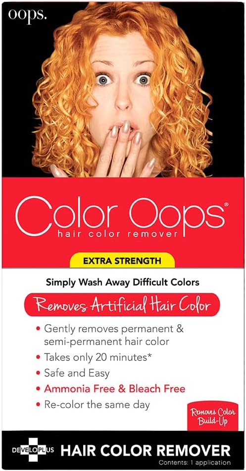 Color Oops Extra Strength Hair Color Remover Gentle No Ammonia Bleach Peroxide