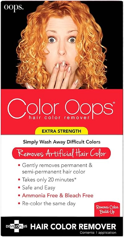 Color Oops Extra Strength Hair Color Remover Gentle No Ammonia Bleach Peroxide