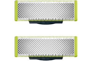 Lâminas de Reposição Originais Philips OneBlade QP220/51 Aço Inoxidável Para Raspar, Aparar e Contornar - Pacote com 2. Compatível com o barbeador eletrico OneBlade