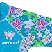 TFJH E 1PCS Girls Long Sleeve Swimsuit UPF 50+ Rashguard 8-10 Years Blue Short