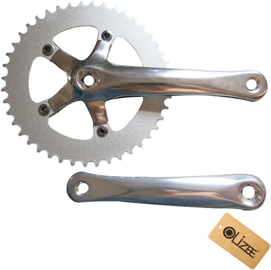OLizee Multicoloured Single Speed Fixie Road Track Bike Crankset 44T 170mm