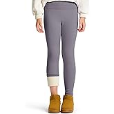 CLIMB DEER Girls Thermal Fleece Lined Leggings, Warm Winter Yoga Pants for Kids Toddlers Youth