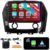 [4G 64G] Android Car Stereo FM Radio Carplay Android Auto 10" Touchscreen Headunit Media Player with Backup Camera for Nissan Maxima 2016 2017 2018 2019 2020 2021 2022 2023