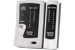 Blinket RJ45 Network Cable Tester Ethernet Cable Tester RJ45 Tester Wire Tester LAN Tester Continuity Tester for LAN Phone RJ45 RJ11 RJ12 Cat5 Cat6 UTP STP