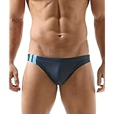 Mens Sexy Bikini Swimwear Diagonal Stripe Swim Briefs Rainbow Swimsuits Elestic Colorful Striped