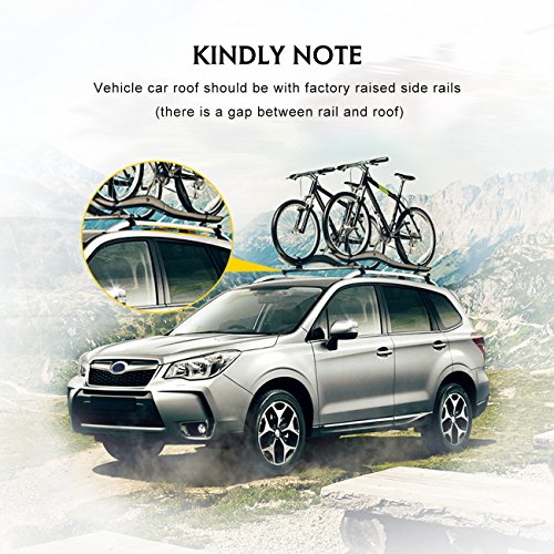 AUXMART 54" Universal Roof Rack Cross Bars Roof Top Aluminum Cargo Rack Crossbar - 68KG/150LBS 2 Pcs