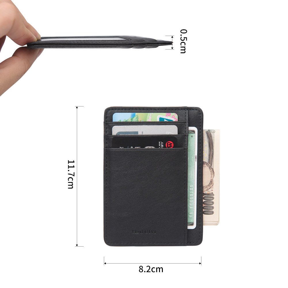 Slim Wallet Front Pocket Wallet Minimalist Secure Thin Credit Card Holder
