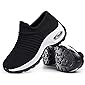 Women's Walking Shoes Sock Sneakers - Mesh Slip On Air Cushion Lady Girls Modern Jazz Dance Easy Shoes Platform Loafers