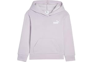 PUMA girls Essential Basics Logo Pullover Hoodie, Fleece Sweatshirt, Large Front Pocket