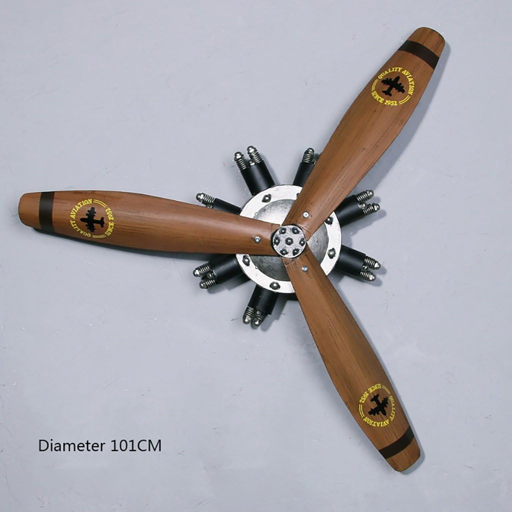 HQQ Industrial Wind Propeller Iron Wall Decoration Living Room Bar Creative Wall Decoration (Color : A)