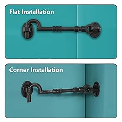 WellMade 6" Hook and Eye Latch for Door, Rust-Proof