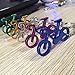 6 Pcs Personality Metal Bicycle Keychain Key Chain Ring 0049