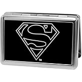 Buckle-Down Metal Wallet - Superman Logo Outline Reverse Brushed Accessory