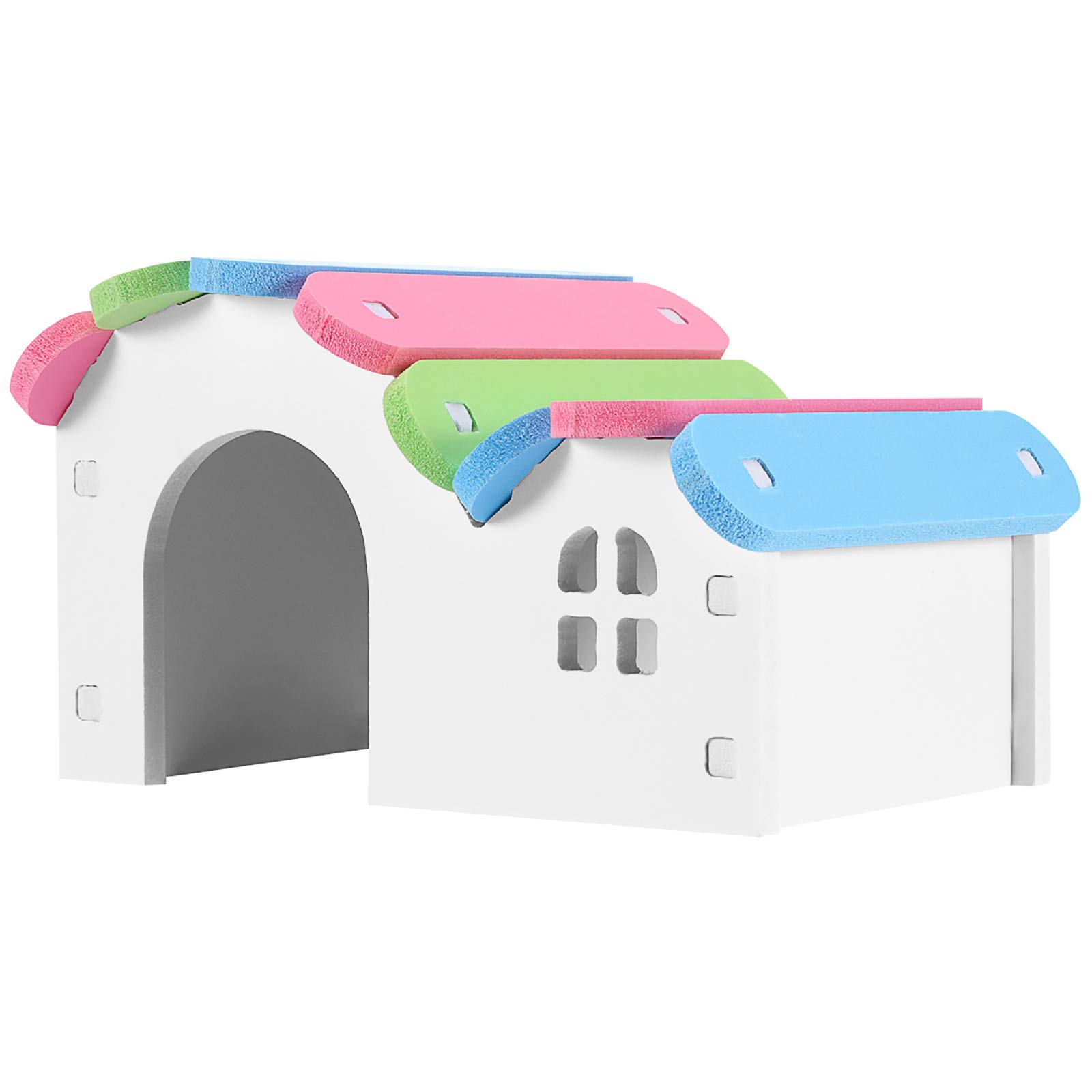 POPETPOP Hamster House Colorful Small Animal Hideout Hamster Sleeping Bed for Home Store Shop Small Pet Supplies