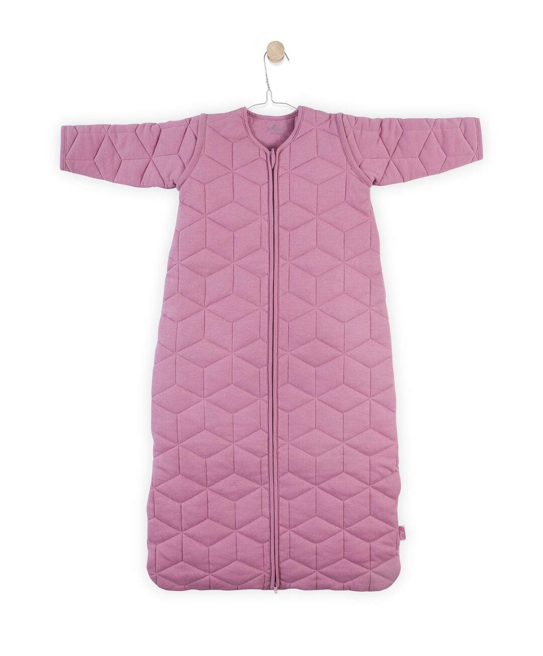 Jollein Schlafsack 4Jahreszeiten"Graphic Quilt" mauve 110cm Ganzjahres Schlafsack für Babys